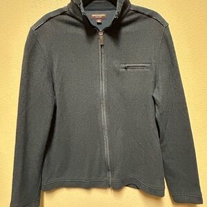 Johnston & Murphy Dark Gray Zip-Up Sweater